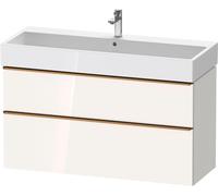 D-Neo Duravit Meuble sous-lavabo suspendu, 1184x625x442mm, 1 tiroir, avec poignée bronze brossé, DE4375004220000