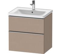 D-Neo Duravit Meuble sous-lavabo suspendu, 634x625x452mm, 1 tiroir, avec poignée acier inox brossé, DE4354070750000