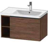 D-Neo Duravit Meuble sous-lavabo suspendu, 784x440x452mm, 1 tiroir, 1 compartiment ouvert sur le côté gauche, avec poignée noir diamant, DE42570BD210000