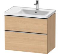 D-Neo Duravit Meuble sous-lavabo suspendu, 784x625x452mm, 1 tiroir, avec poignée acier inox brossé, DE4358070300000