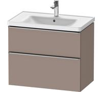 D-Neo Duravit Meuble sous-lavabo suspendu, 784x625x452mm, 1 tiroir, avec poignée acier inox brossé, DE4355070430000