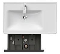 Duravit D-Neo meuble sous-vasque DE425807575 78,4 x 45,2 cm, Leinen , 2000 , coulissant match2, élément étagère sur le côté
