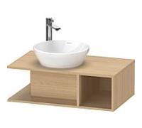 Duravit Meuble D-Neo DE491803030 de 80 x 48 cm, chêne naturel, mural, 2000 compartiment, 2000 plaque de console