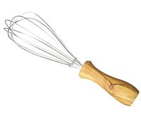 D.O.M. Fouet 25 cm inox avec manche en bois d'olivier