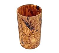D.O.M. Tasse à ustensiles ronde en bois d'olivier 17 cm