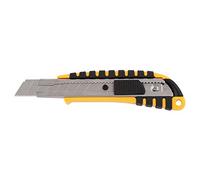 D.RECT 2048 Cutter professionnel avec guide en métal Lame 18 mm avec poignée caoutchoutée