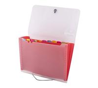 D.RECT 5540 110575 Trieur extensible 12 compartiments A4 Rouge