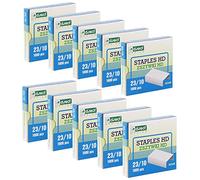 D.RECT Agrafes 23/10 | Agrafes pour agrafeuses de bureau | Lot de 10 000 pièces | 10 x 1000 pièces