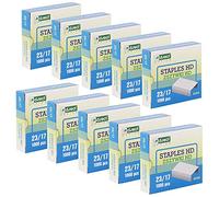 D.RECT Agrafes 23/17 | Agrafes pour agrafeuses de bureau | Agrafes | Lot de 10 000 | 10 x 1000 pièces