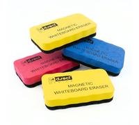 D.RECT AVR Lot de 4 éponges magnétiques pour Tableau Blanc, Nettoyeur en Feutre Ergonomique