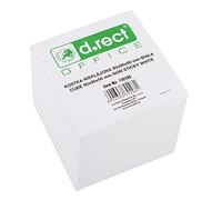 D.RECT Bloc de papier de rechange pour boîte à notes, 90 x 90 x 90 mm, env. 850 feuilles, blanc
