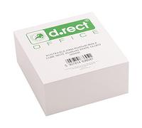 D.RECT Bloc-notes - 85 x 85 x 40 mm - Environ 350 feuilles - Encollées à la tête - Blanc