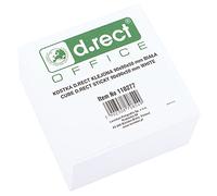 D.RECT Bloc-notes - 90 x 90 x 50 mm - Environ 450 feuilles - Encollées à la tête - Blanc