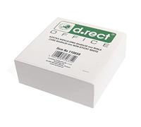 D.RECT Bloc-notes de rechange pour bloc-notes, 85 x 85 x 30 mm, environ 300 feuilles, blanc