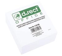 D.RECT Bloc-notes de rechange pour bloc-notes, 95 x 95 x 50 mm, environ 500 feuilles, blanc