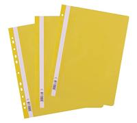 D.RECT Chemise A4 PP avec perforation AVR - Chemise en plastique pour classeurs Pack de 25 Jaune