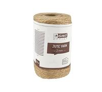D.RECT Corde en Jute Naturelle Brune 50 m - Ficelle 2 mm Épaisseur - Idéale pour Emballage, Ruban Cadeau, Bricolage, Artisanat DIY, Fleuristerie et Décoration Maison