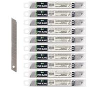 D.RECT - Lame de Cutter 9 mm - Lames de Rechange pour Couteaux - 100 x Lames Cassables et Interchangeables