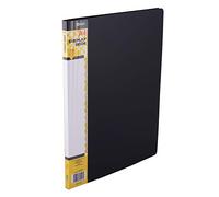 D.RECT Lot de 10 Porte-Documents en Polypropylène | 10 Chemises à Haute Transparence | Etiquette pour Décrire le Contenu sur la Colonne Vertébrale | A4 | Couleur : Noir