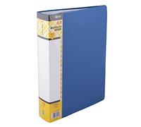 D.RECT Lot de 100 Porte-Documents en Polypropylène | 100 Chemises à Haute Transparence | Etiquette pour Décrire le Contenu sur la Colonne Vertébrale | A4 | Couleur : Bleu