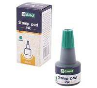 D.RECT Lot de 12 cartouches d'encre à remplir pour tampon encreur Vert 30 ml