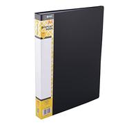 D.RECT Lot de 40 Porte-Documents en Polypropylène | 40 Chemises à Haute Transparence | Etiquette pour Décrire le Contenu sur la Colonne Vertébrale | A4 | Couleur : Noir