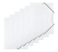 D.RECT Lot de 6 chemises en plastique PP avec élastique pour format A4 Transparent