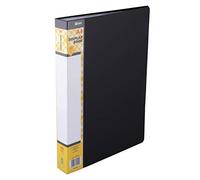 D.RECT Lot de 60 Porte-Documents en Polypropylène | 60 Chemises à Haute Transparence | Etiquette pour Décrire le Contenu sur la Colonne Vertébrale | A4 | Couleur : Noir