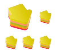 D.RECT | Notes Autocollantes | Ensemble de 1 Pièces | 70x70mm | Notes Repositionnables | 1x400 un Bloc de Feuilles | Fournitures de Bureau | Couleur Néon | Forme de Flèche