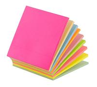 D.RECT | Notes Autocollantes | Magic Neon | Ensemble 1 | 75x75mm | 9 x 25 Feuilles de Papier | 225 Feuilles | Fournitures de Bureau | Jours de la Semaine | Couleurs Néon (25 par Couleur)
