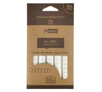 D.RECT Pastilles adhésives blanches | Amovibles | Pâte adhésive malléable | Blister de 80 pads