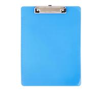 D.RECT Porte-Bloc A4 avec Pince - Planche à Écrire en Plastique A4 - Clipboard à Suspendre avec Pince pour Ranger le Papier, pour le Bureau, la Cuisine et l'Atelier - Couleur Aléatoire, Transparent