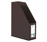 D.RECT Porte-revues en PVC avec fenêtre d'inscription | A4, dos 90mm | pliable Noir 110204