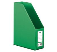 D.RECT Porte-revues en PVC avec fenêtre d'inscription | A4, dos 90mm | pliable Vert