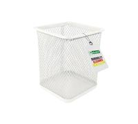D.RECT Pot à Crayons Rectangulaire en Métal | Pot à Crayons Cube en Métal | Verre Multifonction pour Stylo à Bille Couleur nacrée 110848