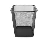 D.RECT Poubelle Bureau 18L - Corbeille Papier en Treillis Métal Maille, Corbeilles pour Bureau, Chambre, Poubelle Metal - Noir