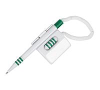 D.RECT Stylo à bille AT-15 avec cordon télescopique, support pour stylo, autocollant, couleur d'écriture : bleu