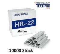 D-RING Agrafe Hog RING SR15 15GA HR22 Galfan pour pince à anneaux TR201 TR203 10M KL-85