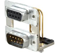 D-SUB DP 18 BUST - Prise femelle + fiche mâle D-SUB 2 x 9P