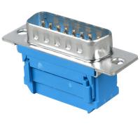 D-SUB ST 15FB - Connecteur D-SUB mâle, 15 pôles, câble plat, sans isolateur