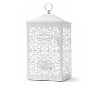 D-Work - Lampe Chauffante Pour Bougie Parfumée - Variateur Intensité - Diffusion Sans Flamme - Hauteur 16 cm - Métal Blanc - Design Élégant et Durable