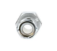 D09504C Raccord fou 2 écrous prisonniers réduit chromé F15/21 F20/27