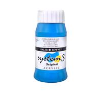 Daler Rowney System 3 Acrylique : 500ml Coeruleum Blue Hue