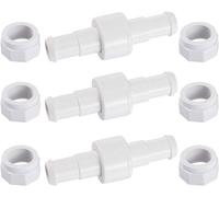 D20 Lot de 3 Raccords Rotatifs pour Tuyau D'arrosage avec 6 Embouts D15 Compatibles avec Zodiac Polaris 180 280 380 Robot