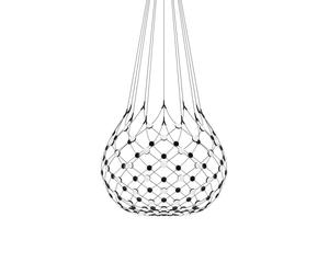D86 Mesh Plafonnier Ø100cm - Longueur du câble 1m Luceplan - 1D860S101001