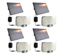 DA LIGHT Lampes solaires d'extérieur,186 LED,Avec détecteur de mouvement,Étanche IP65,Angle d'éclairage de 120°,Éclairage extérieur avec câble,Lampe murale orientable pour jardin, cave, balcon