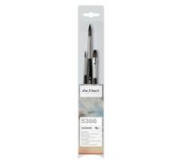 DA VINCI, CASANEO, pinceaux pour Aquarelle, Fibres synthétiques, pinceaux d'artiste, Peinture à l'aquarelle, peintures acryliques liquides, fabriqué en Allemagne, Set, Taille 0