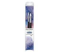 da Vinci, CASANEO, pinceaux pour Aquarelle White XS, Fibres synthétiques, pinceaux d'artiste, Peinture à l'aquarelle, peintures acryliques liquides, fabriqué en Allemagne, Set, Taille 0