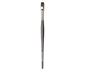 da Vinci, COLINEO à Manche Court, Pinceau pour Aquarelle, Fibres synthétiques, Pinceau d'artiste, Peinture à l'aquarelle, peintures acryliques liquides, fabriqué en Allemagne, Plat, Taille 12