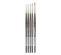 da Vinci, COLINEO à Manche Court, Set Miniature, Fibres synthétiques, pinceaux d'artiste, Peinture Miniature, peintures acryliques liquides, fabriqué en Allemagne, Set, 5 Tailles -5/-3/0/1/2